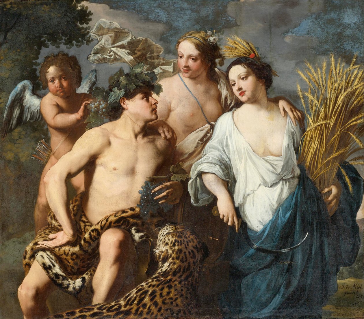 Ceres, Bacchus és Venus alkotó: Jan Miel