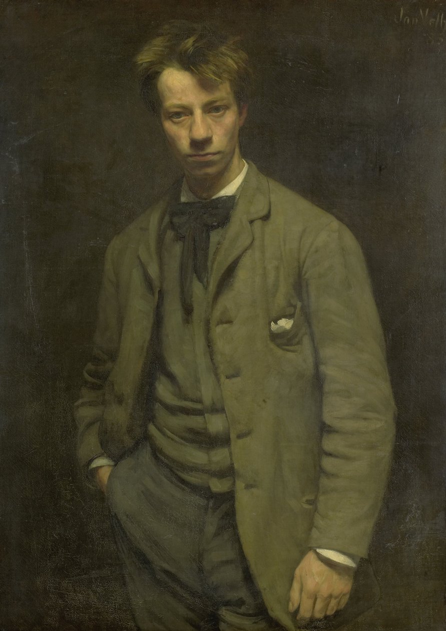 Albert Verwey portréja, 1885 alkotó: Jan Pieter Veth