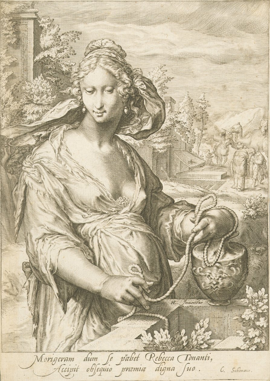 Rebecca a kútnál alkotó: Jan Pietersz. Saenredam