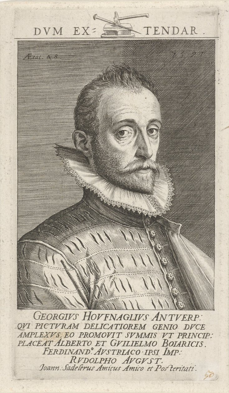 Joris Hoefnagel portréja alkotó: Jan Sadeler