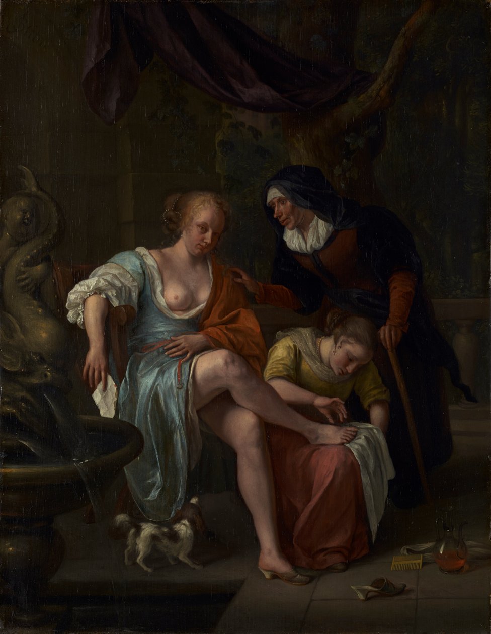 Bathseba a fürdő után alkotó: Jan Havickszoon Steen
