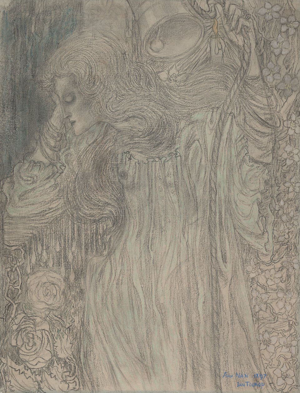 Az álmodozó, c. 1897 alkotó: Jan Toorop