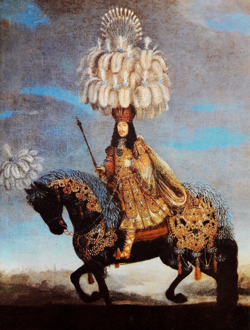 I. Lipót lóháton, lóbalett jelmezben alkotó: Jan Thomas van Ieperen