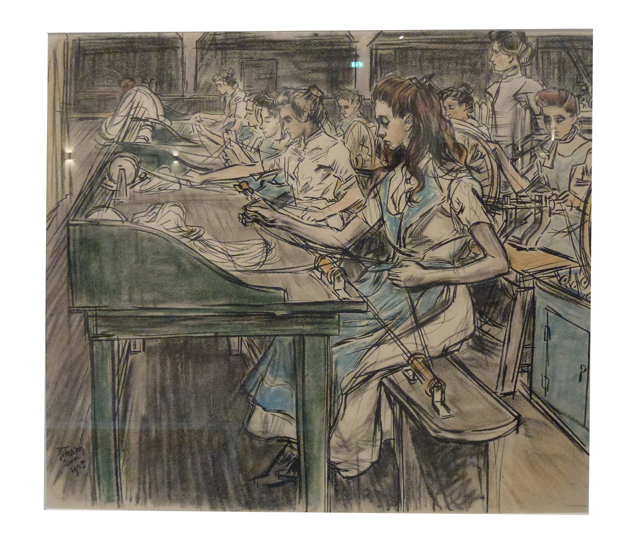 Pitpluizers 1 a 12 lithos közül, amelyet Toorop készített a gyertyák gyártásáról alkotó: Jan Toorop