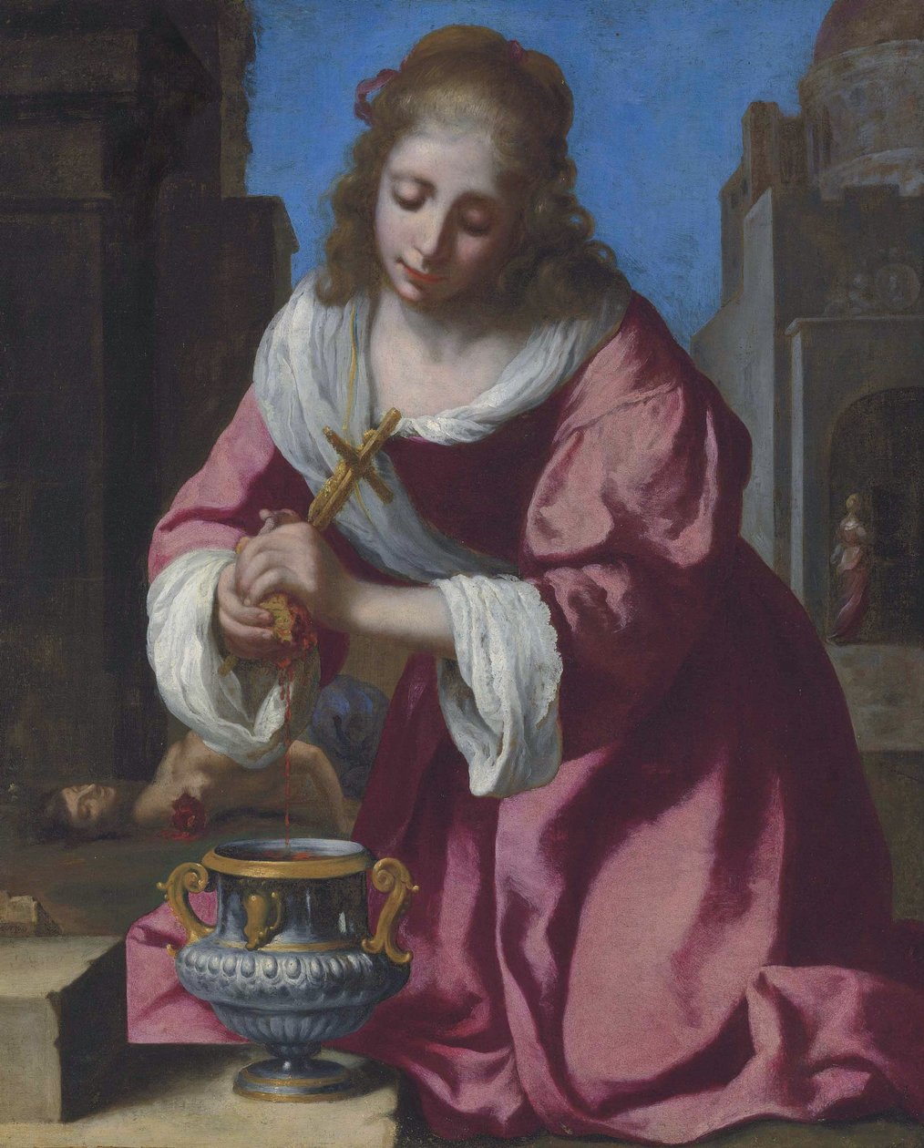 Saint Praxedis alkotó: Jan Vermeer van Delft