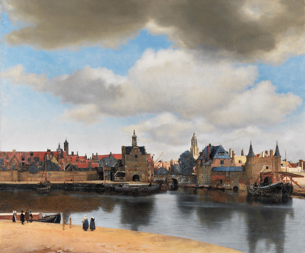Nézet a Delft -en alkotó: Jan Vermeer van Delft