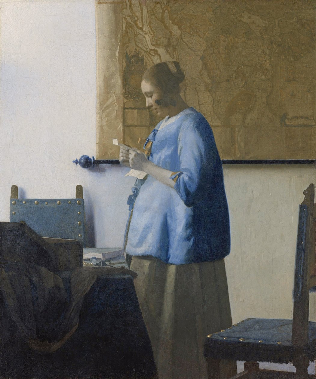 Levelet olvasó nő, 1662-63 körül alkotó: Jan Vermeer van Delft