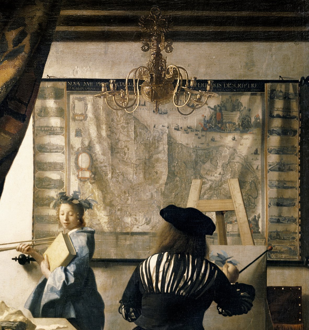The Artists Studio, 1665-66 körül, olaj, vászon, 408-as részlet alkotó: Jan Vermeer van Delft