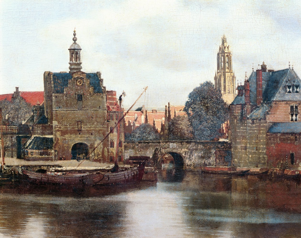 Delft nézete c.1660-61 olaj, vászon részlete 1109259 alkotó: Jan Vermeer van Delft