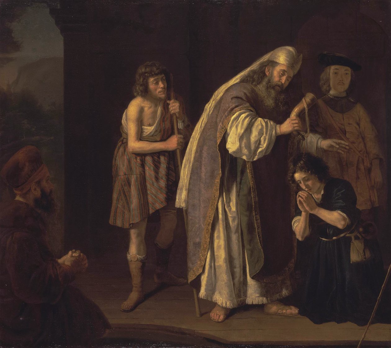 Dávid megkenése, 1645 körül alkotó: Jan Victors