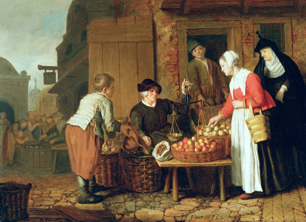 A gyümölcs eladó alkotó: Jan Victors