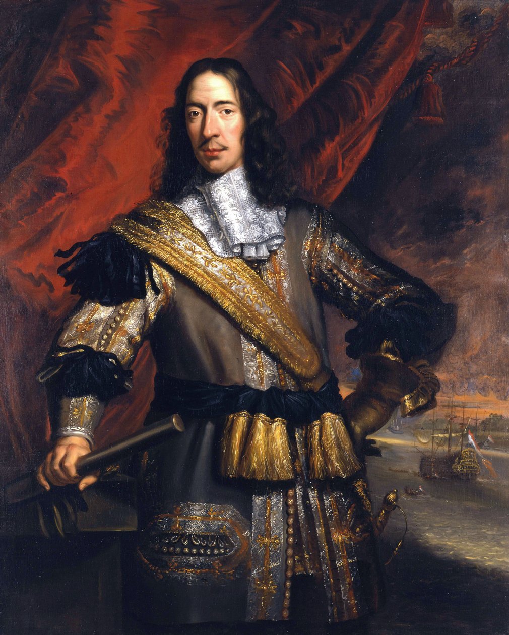 Cornelis de Witt (1623-1672), Dordrecht polgármestere, Putten durva gazdasága alkotó: Jan de Baen  