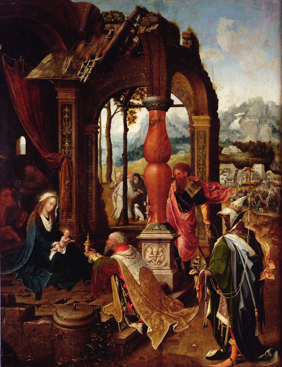 A mágusok imádása alkotó: Jan de Beer
