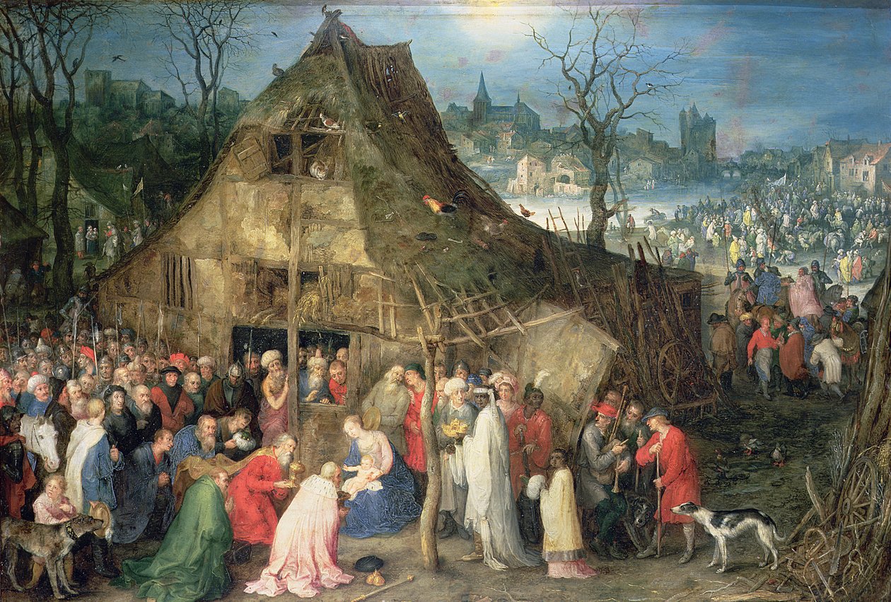 Mágusok imádása, 1598 alkotó: Jan the Elder Brueghel