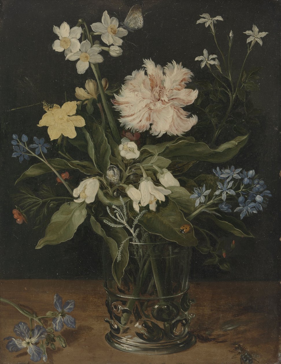 Csendélet virágokkal egy pohárban, 1630 (olaj, réz) alkotó: Jan the Elder Brueghel