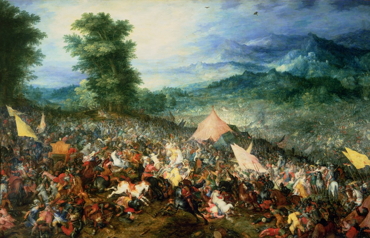 Az Arbelles-i csata, vagy az issusi csata, 1602 alkotó: Jan the Elder Brueghel