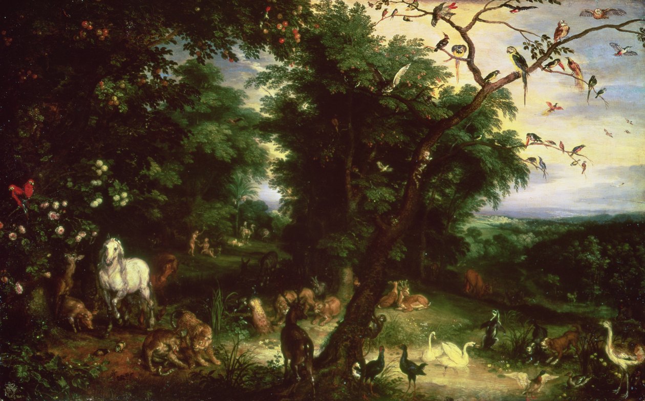 Az ember bukása alkotó: Jan the Elder Brueghel