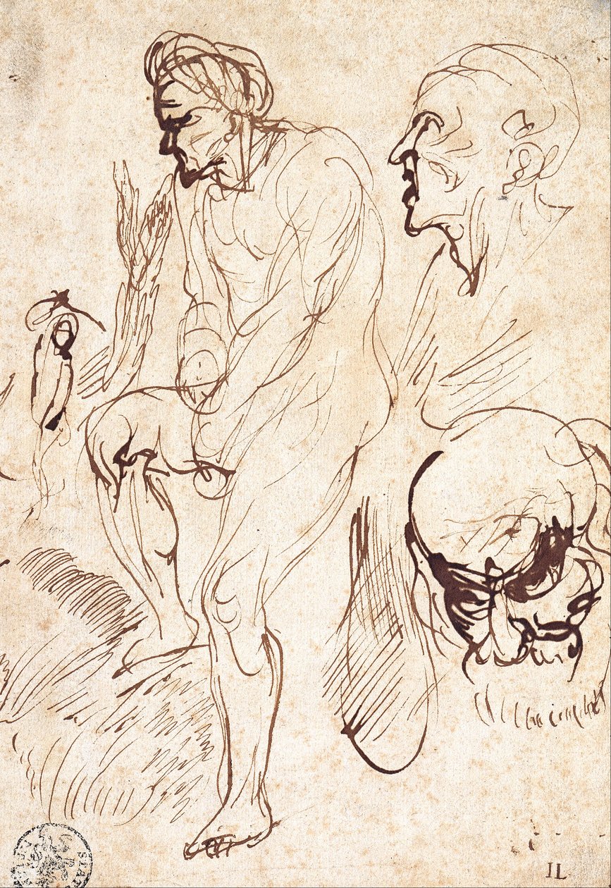 Tanulmányok a modell után alkotó: Jan the Elder Lievens