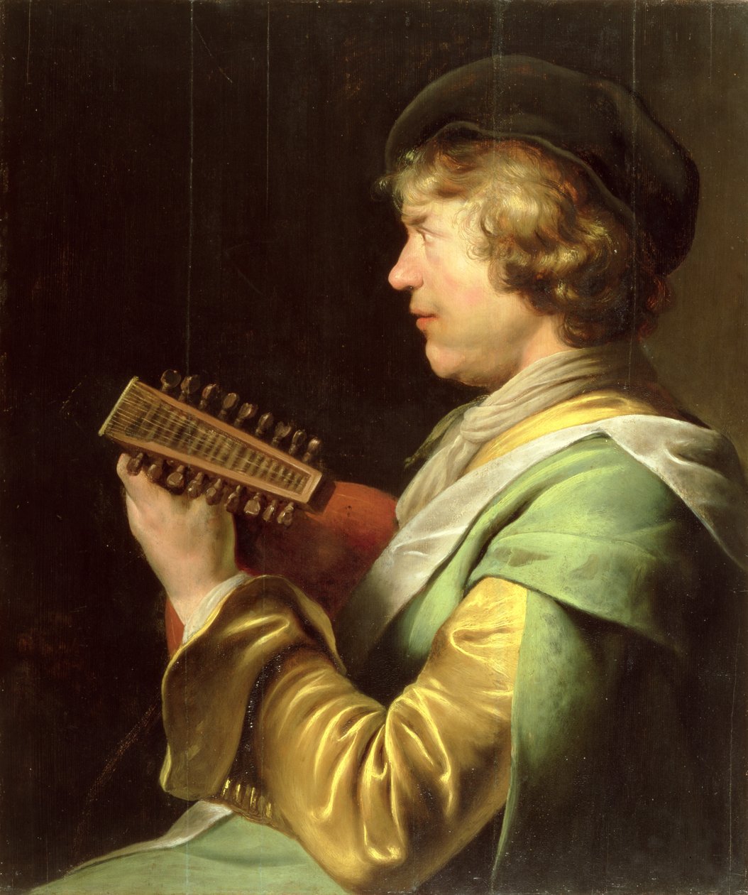 Fiatal férfi lantozni alkotó: Jan the Elder Lievens