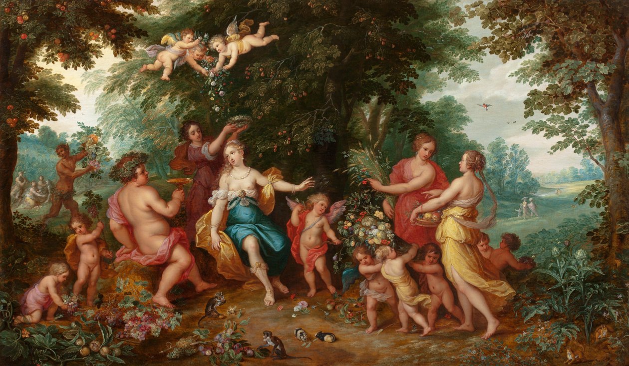 A bőség allegóriája alkotó: Jan the Younger and Francken or Franck, Ambrosius II Brueghel