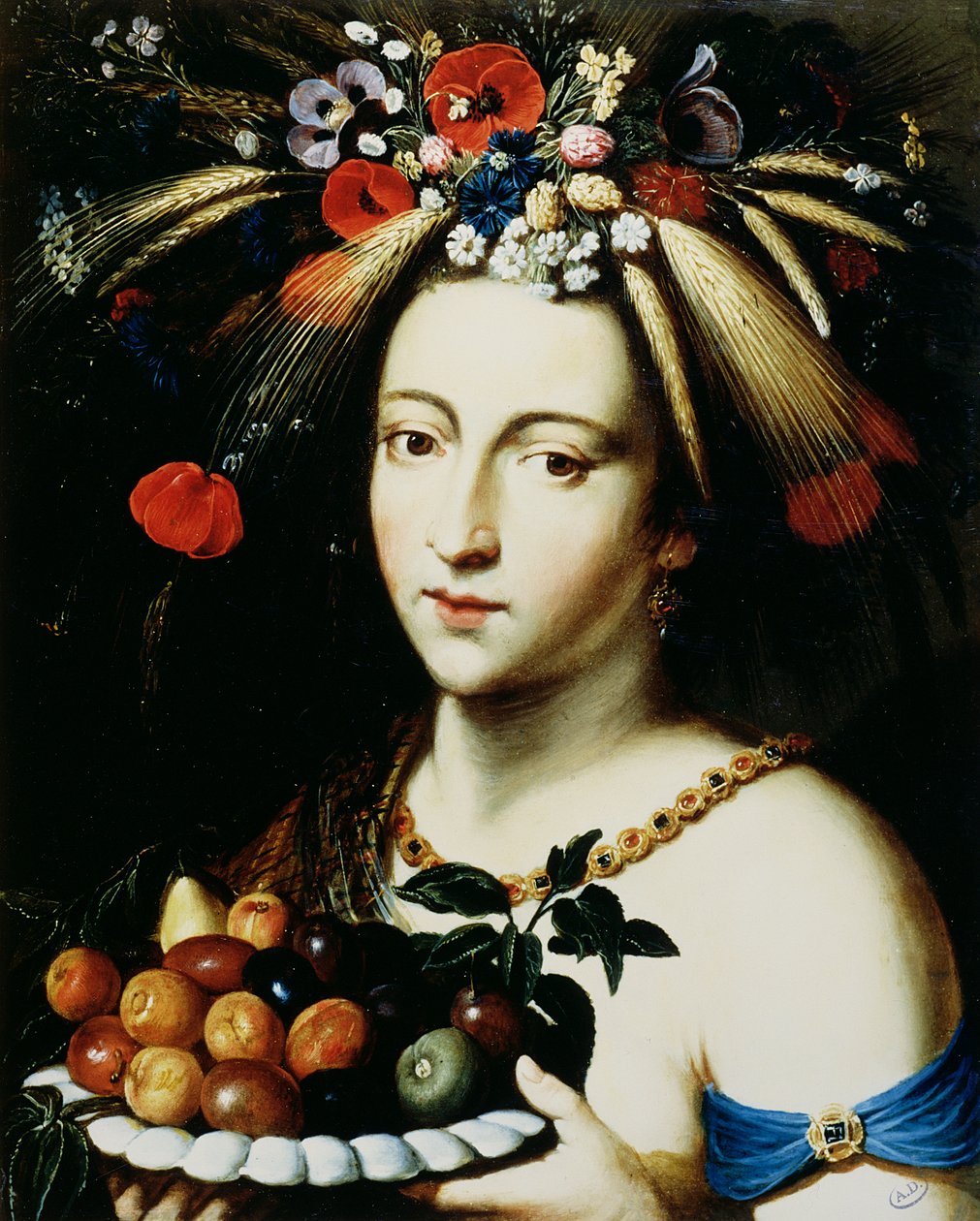 Ceres, a bőség istennője, 17. század (olaj, réz) alkotó: Jan Brueghel the Younger