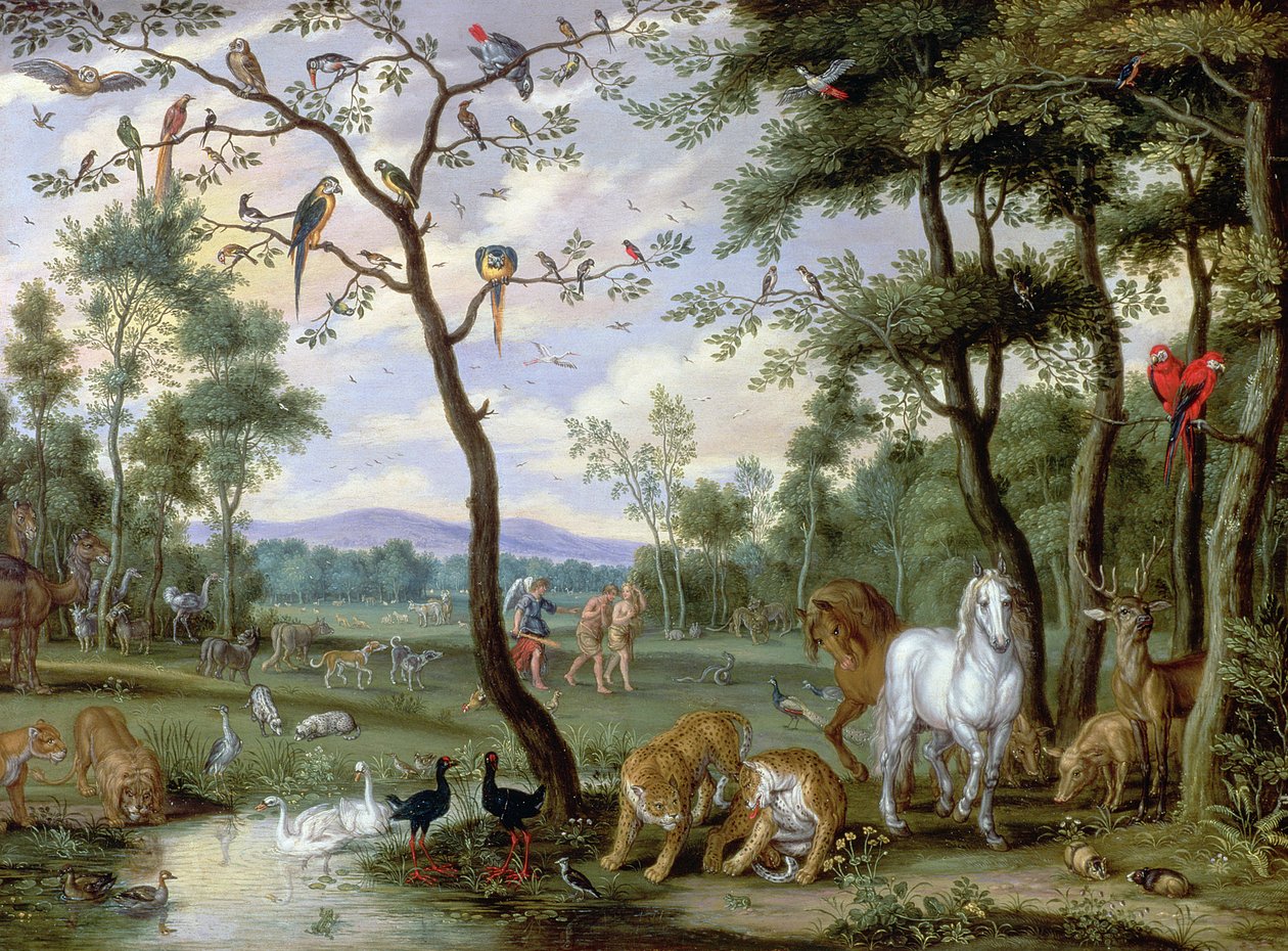 Földi paradicsom (panel) alkotó: Jan Brueghel the Younger