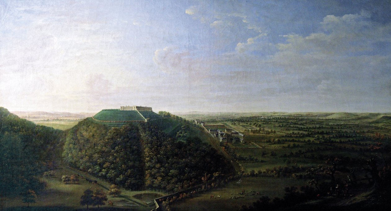 Kilátás a Belvoir-kastélyra, 1744 alkotó: Jan the Younger Griffier
