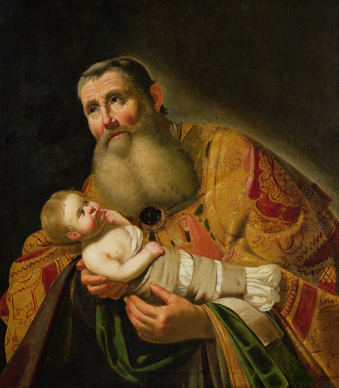 Szent Simeon bemutatja a csecsemő Krisztust a templomban alkotó: Jan van Bijlert or Bylert