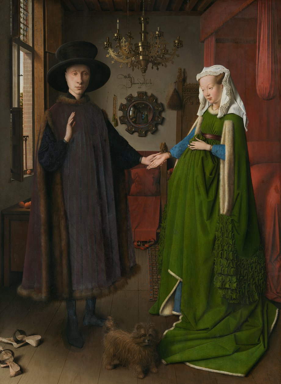 Giovanni Arnolfini és az ő portréja (Az Arnolfini-házasság) alkotó: Jan van Eyck