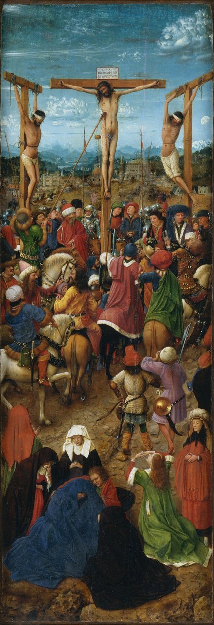 diptichon bal oldali panelje alkotó: Jan van Eyck