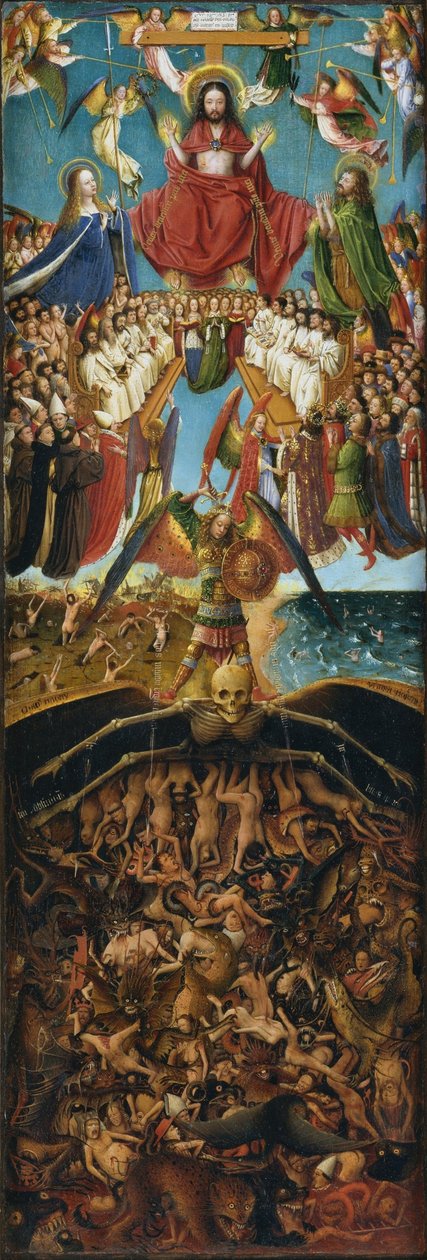 diptichon jobb oldali panele alkotó: Jan van Eyck