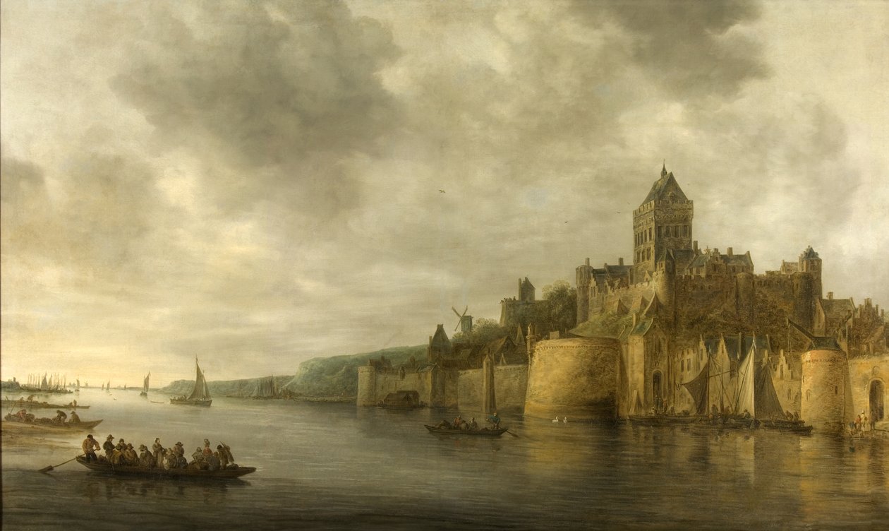 Kilátás a nijmegeni Valkhofra alkotó: Jan Josephsz van Goyen