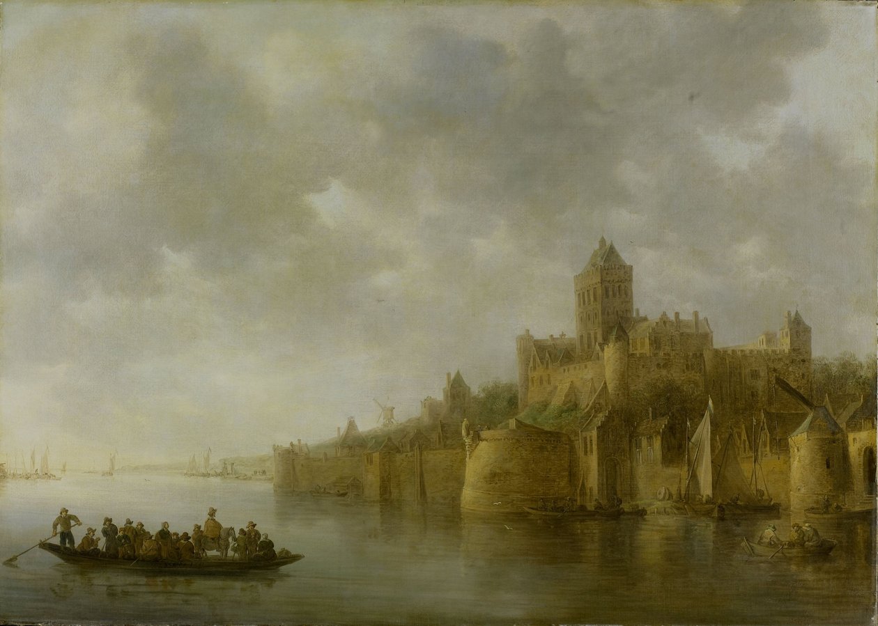 A Valkhof Nijmegenben alkotó: Jan Josephsz van Goyen