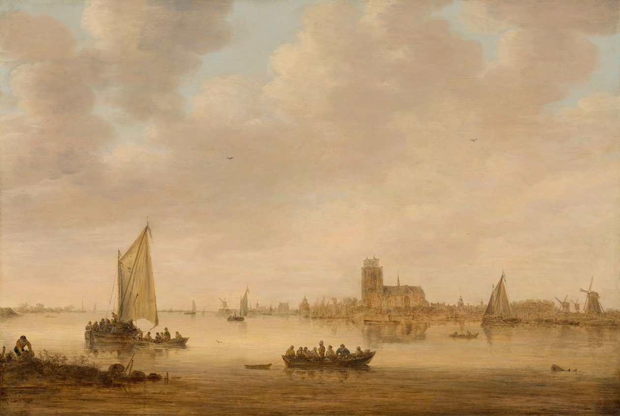 Kilátás Dordrechtre a Dordtse Kil felől alkotó: Jan Josephsz van Goyen