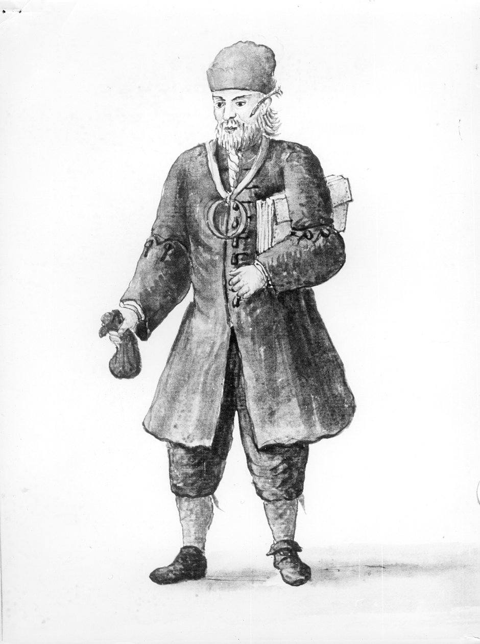 A zsidó ember, Marco Alpron, A velenceiek ruháiból (a kísérőszövegért lásd: 188190) alkotó: Jan van Grevenbroeck