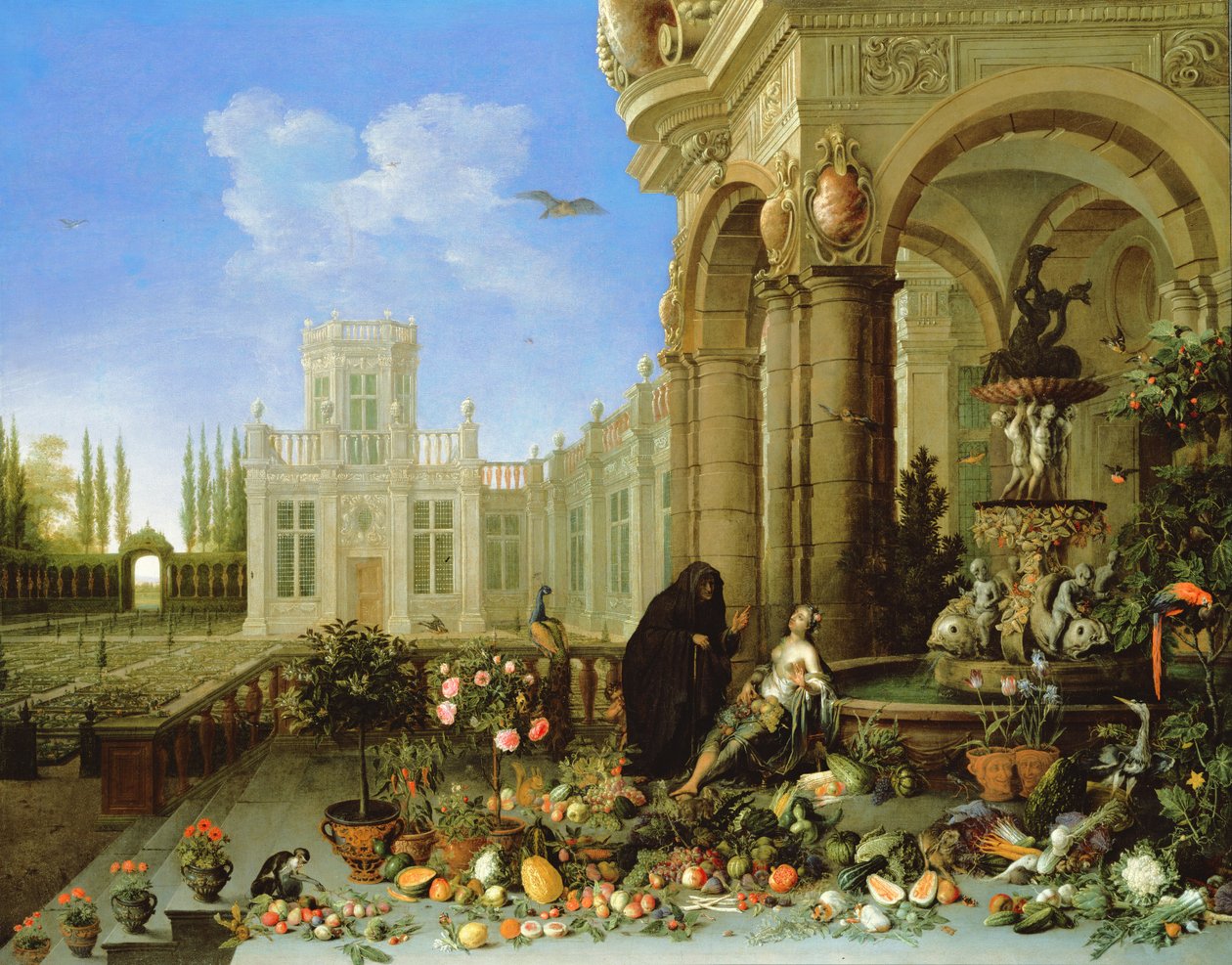 Vertumnus és Pomona alkotó: Jan van Kessel the Elder