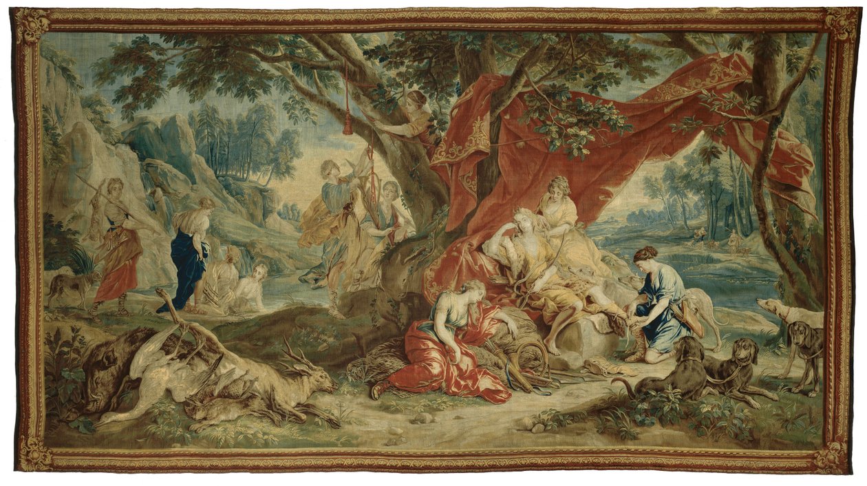 Pihenő Diana, az istenek diadalától alkotó: Jan van Orley  