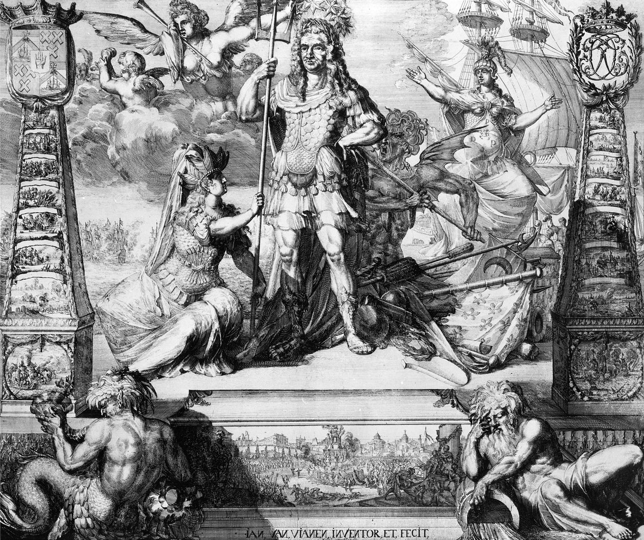 Cornelis Tromp allegorikus portréja, 1688 alkotó: Jan van Vianen
