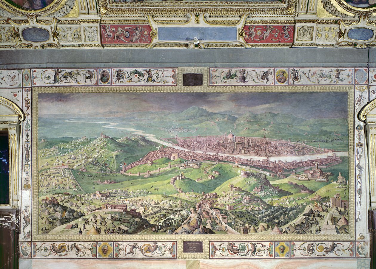 Firenze ostroma 1530-ban, 1563-65 alkotó: Jan van der Straet
