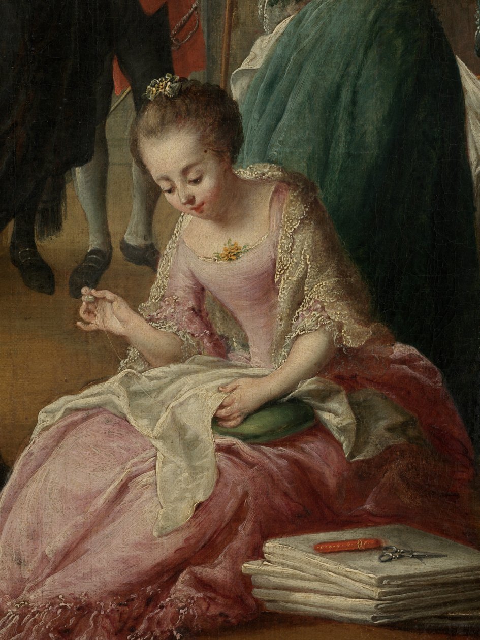 A délutáni tea részlete alkotó: Jan Anton Garemyn