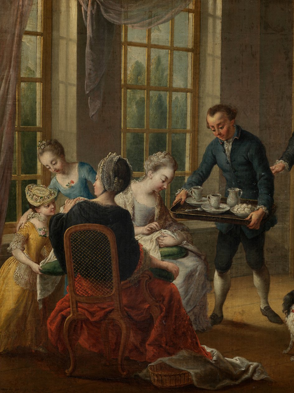 A délutáni tea részlete alkotó: Jan Anton Garemyn
