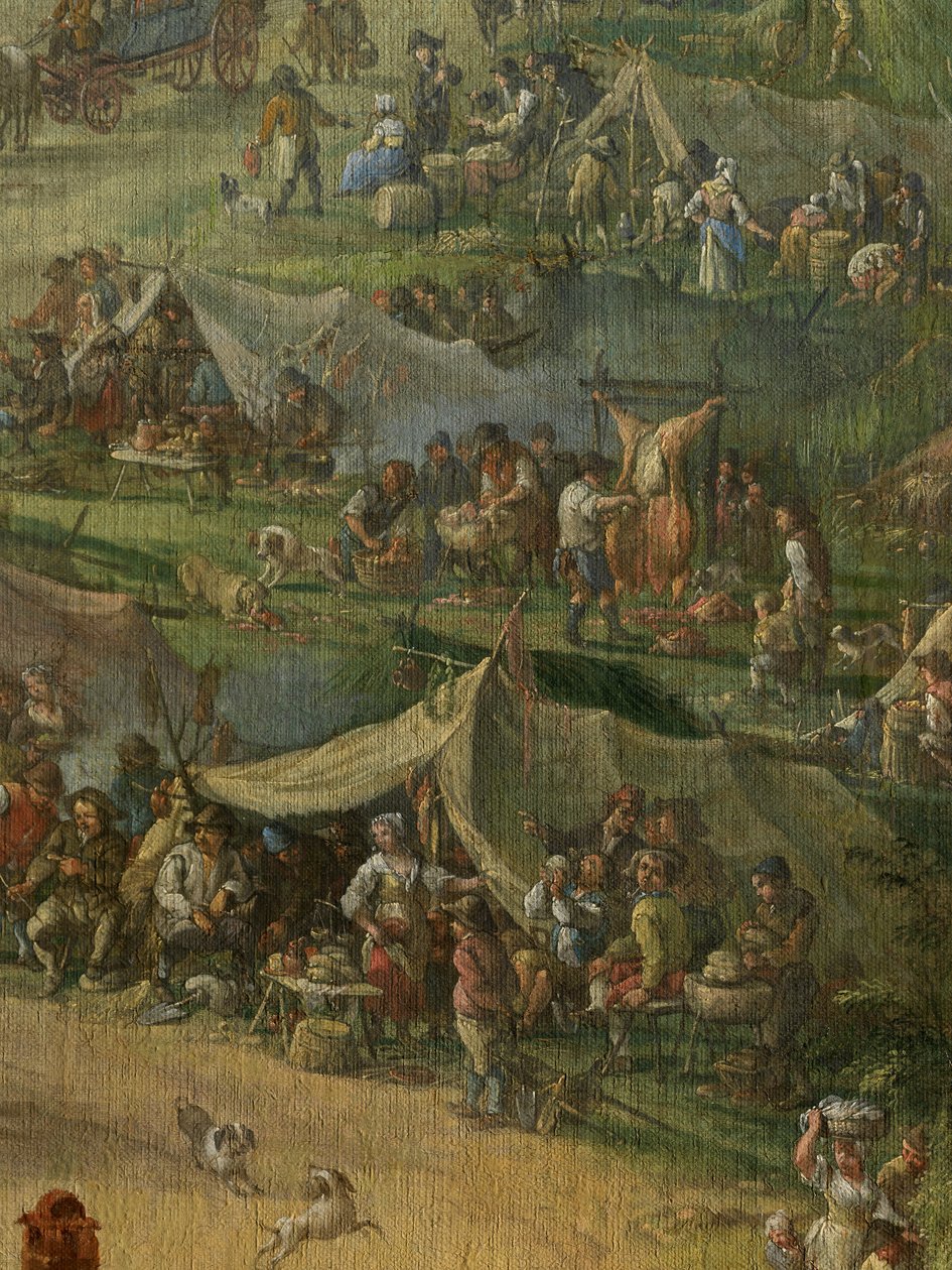 Részlet a Genti-csatorna ásásáról (olaj, vászon) alkotó: Jan Anton Garemyn