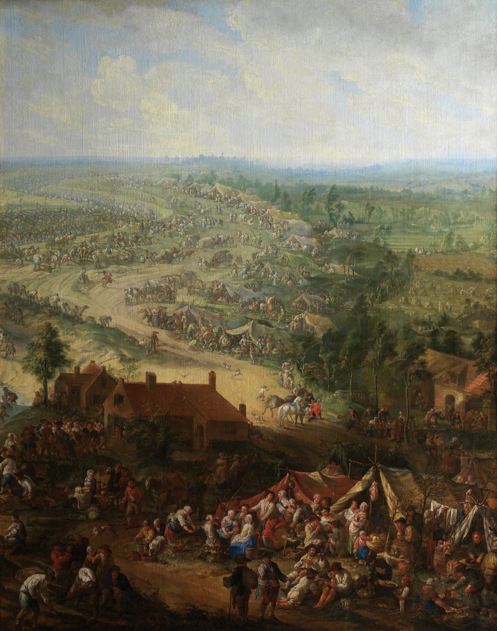 Részlet a Genti-csatorna ásásáról (olaj, vászon) alkotó: Jan Anton Garemyn