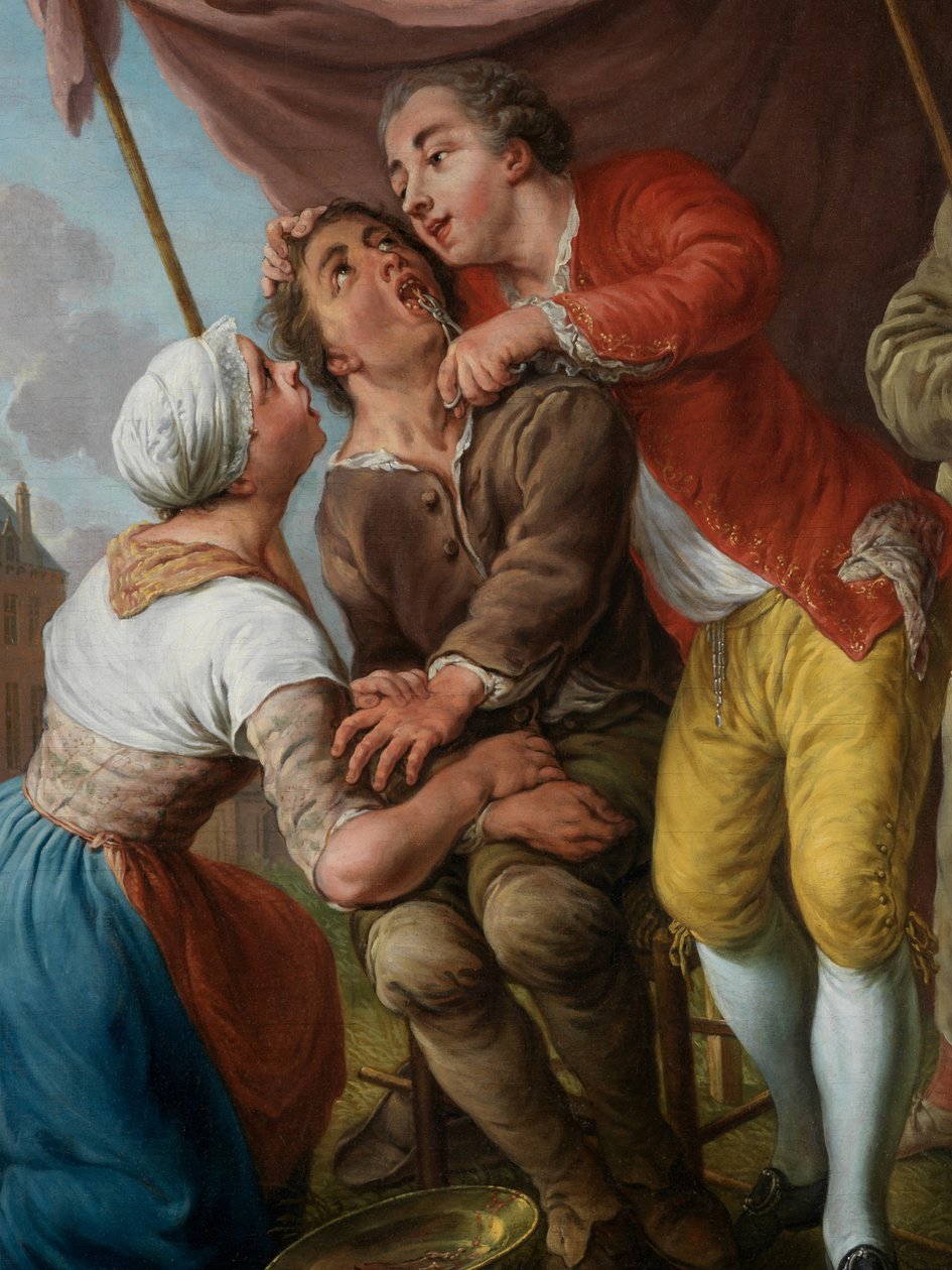 „Bellavita” fogorvos részlete (olaj, vászon) alkotó: Jan Anton Garemyn
