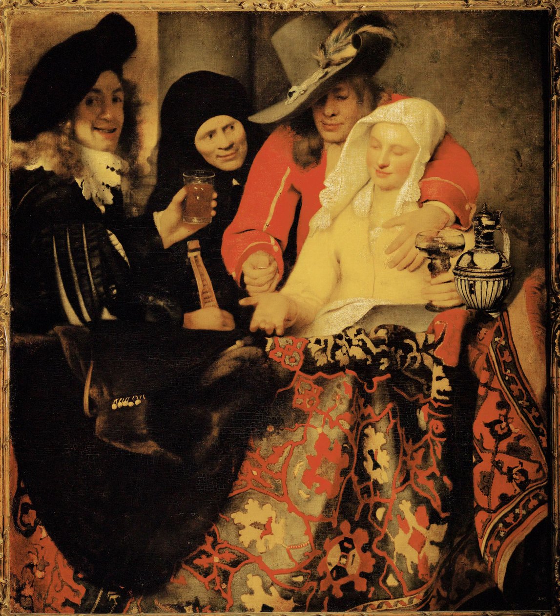 A kerítőnőnél (olaj, vászon) alkotó: Jan (1632-75) Vermeer