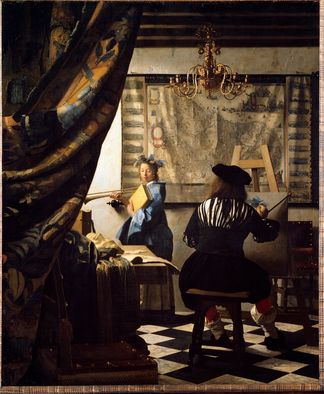 A festészet művészete vagy festő a műtermében alkotó: Jan (1632 75) Vermeer