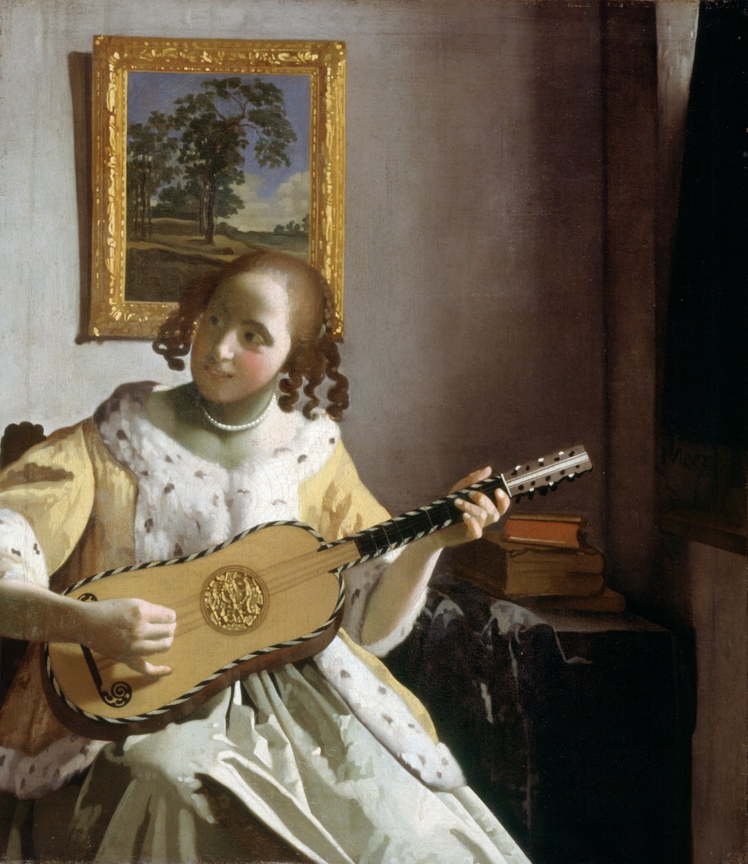 A gitáros (olaj, vászon) alkotó: Jan Vermeer van Delft