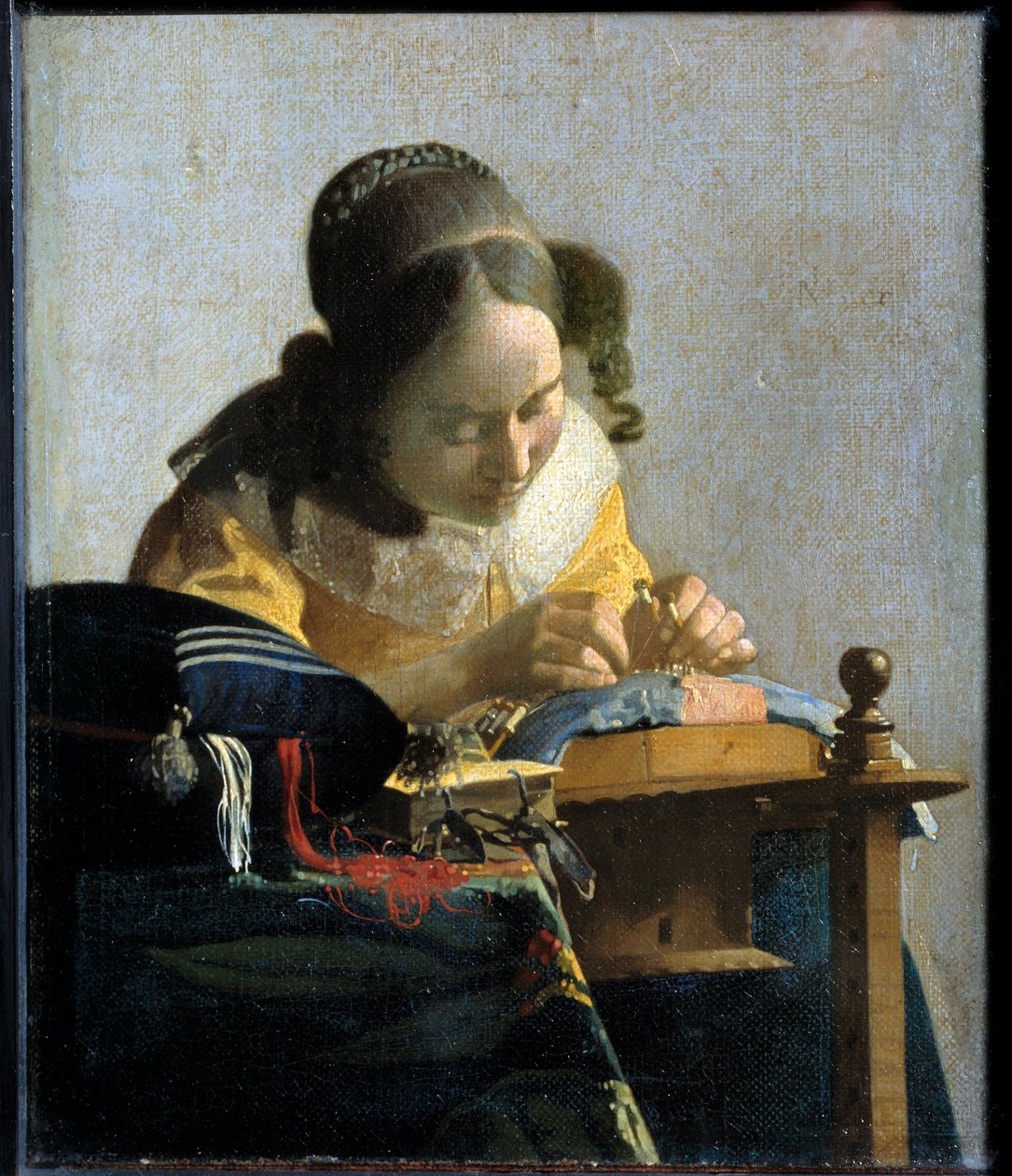 The Lacemaker, 1658-1660 körül (olaj, vászon) alkotó: Jan (1632 75) Vermeer