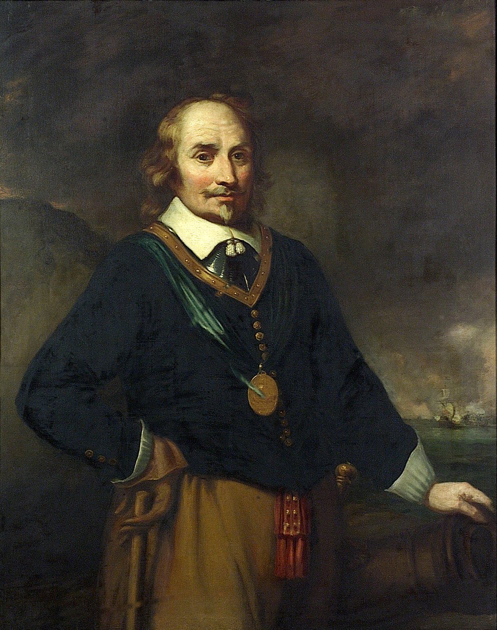 Maarten Harpertszoon Tromp (1597-1653), 19. század eleje (olaj, vászon) alkotó: Jan (after) Lievensz
