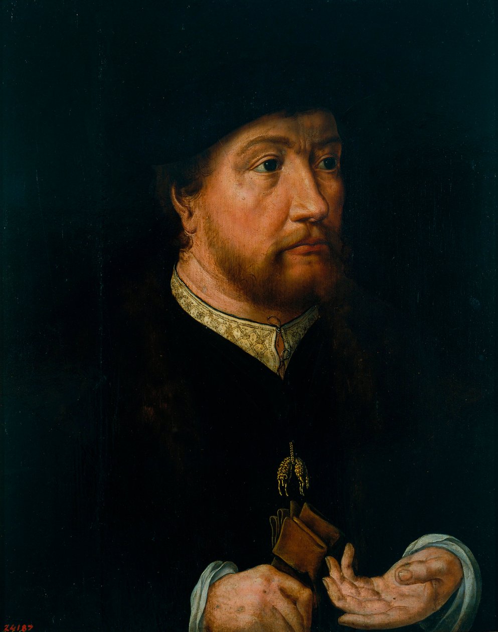 Henri III de Nassau Breda (Nassau-Breda) (1483-1538) - Henry III of Nassau-Breda - Peinture de Jan Gossaert (ou Gossart, dit Mabuse) (ca. 1478-1532) - ca 1531 - Oil on wood - 44x33 - Museu Nacional d